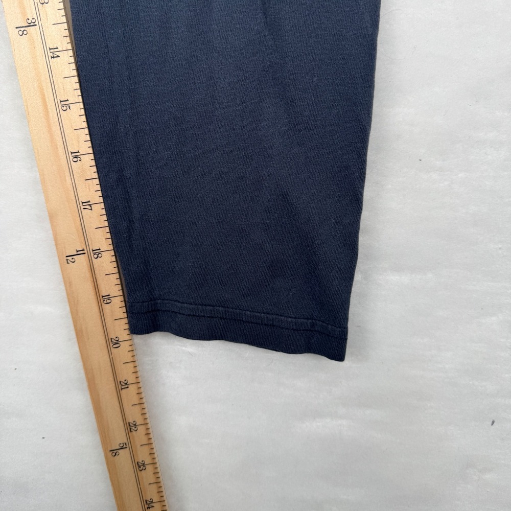 Polo Jeans Co Long Sleeve Shirt Large Navy Distressed Grunge Mens - Picture 8 of 9